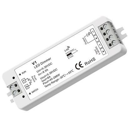 Изображение SKYDANCE V1 regulator napicia staego 5-36V, 1x 8A, Push-Dimm