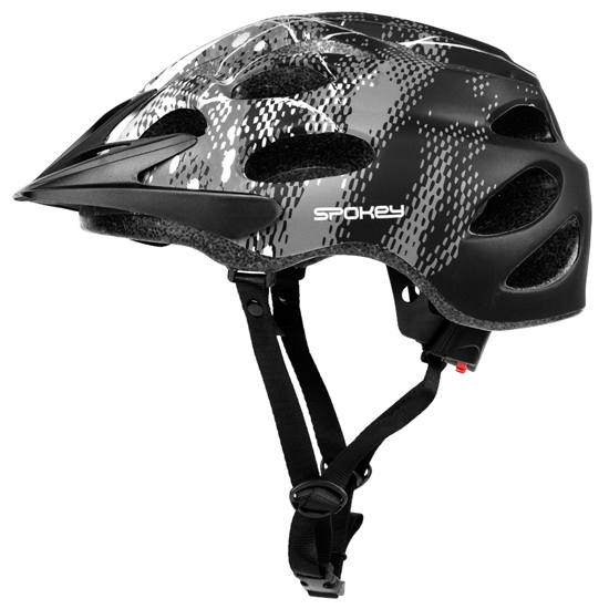Изображение Spokey CHECKPOINT pelēka viziera velosipēda ķivere 58-61cm