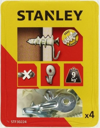 Изображение Stanley Koki nylonowe samowiercce Fatmax z wkrtami i haczykami 25mm 4szt. (STF30224-XJ)