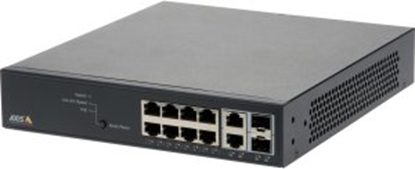 Attēls no Switch Axis Axis 01191-003 przecznik sieciowy Zarzdzany Gigabit Ethernet (10/100/1000) Obsuga PoE 1U Czarny