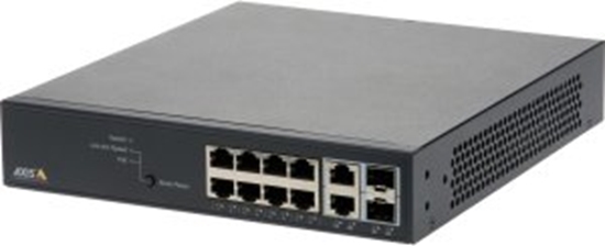 Picture of Switch Axis Axis 01191-003 przecznik sieciowy Zarzdzany Gigabit Ethernet (10/100/1000) Obsuga PoE 1U Czarny