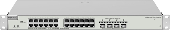 Изображение Switch Reyee Ruijie Reyee RG-NBS5200-24GT4XS-P-V2 | Switch Zarzdzalny, 28 portów, 24xGE, 24xPoE, 370W, 4xSFP+, Rack, L2+, Cloud