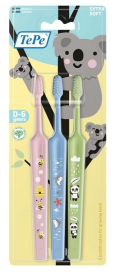 Picture of TePe Mini Toothbrush 3 pcs Extra Soft