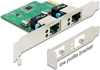 Picture of Tīkla karte PCIe  > 2 x Gigabit LAN RJ45, Delock