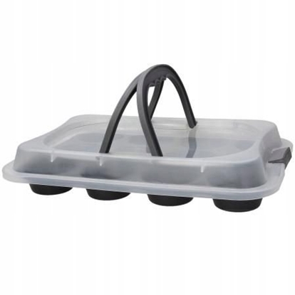 Picture of Tognana Forma na 12 Muffinek prostoktna z pokryw Premium Szary YB44460PRBAA