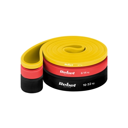 Picture of TPE vingrošanas lentu komplekts - Power Band PT-S3, 4-32 kg, 3 TPE lentes, REBEL ACTIVE