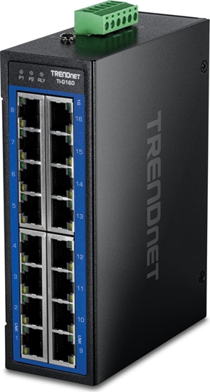 Picture of Trendnet TI-G160 16-Port Gigabit Switch Industrial, DIN-Rail