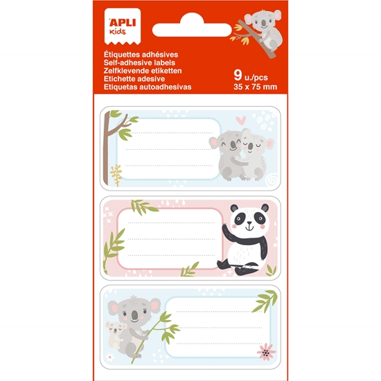 Picture of Uzlīmes burtnīcām APLI Koalas, 3 lapas (9 uzlīmes)