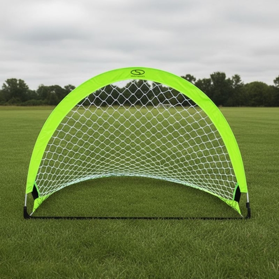 Picture of Uznirstošais futbola treniņu mērķis - neona zaļš (M) 120x80x80 cm