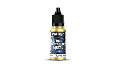 Attēls no Vallejo : 77.102 - True Metallic Metal - Light - Radiant Yellow (18 ml)