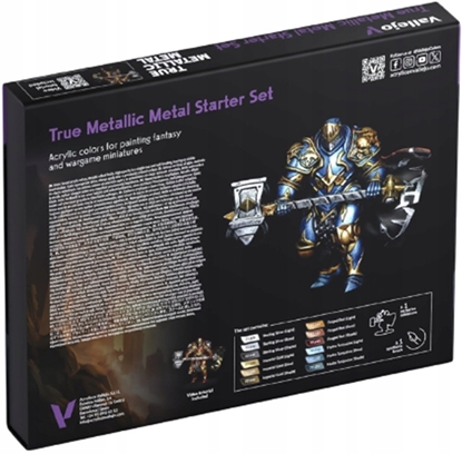 Attēls no Vallejo : 77.272 - True Metallic Metal - Starter Set