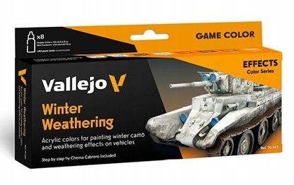 Attēls no Vallejo : 70.263 - Model Color - Effects - Winter Weathering (8 x 18 ml)