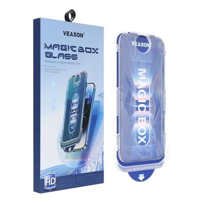 Attēls no Veason 6D Pro Easy-Install aizsargstikls + Aplikātors priekš iPhone 12 Pro Max Black