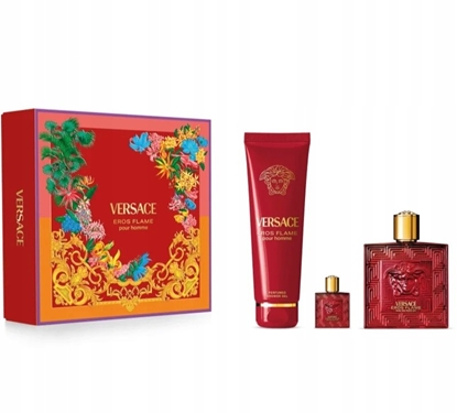 Attēls no Versace Eros Flame Eau de Parfum 100ml + Eau de Parfum 5ml + Shower Gel 150ml