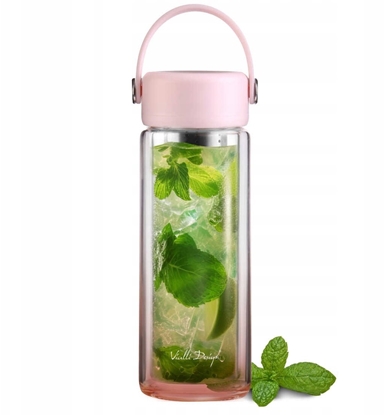 Изображение Vialli Design Butelka z podwójn ciank i zaparzaczem Fuori 350 ml róowa 30206