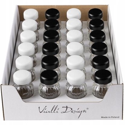 Изображение Vialli Design Display ze soiczkami na przyprawy Vilagio 12 biae + 12 czarne 1333