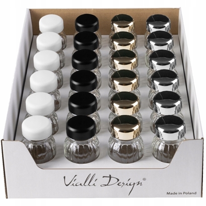 Изображение Vialli Design Display ze soiczkami na przyprawy Vilagio 24 szt. mix kolorów 1340