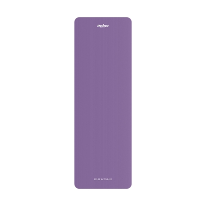 Picture of Vingrošanas paklājiņš jogai, pilates, fitnesam, 183x61cm, 1,5cm biezs, NBR materiāls, violets, REBEL ACTIVE