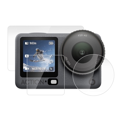 Attēls no Puluz tempered glass set for DJI Osmo Action 6 (3 