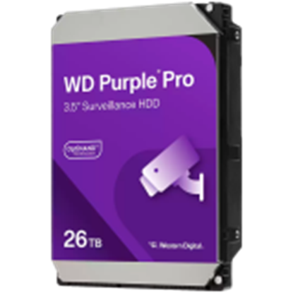 Attēls no HDD|WESTERN DIGITAL|Purple Pro|26TB|512 MB|7200 rpm|3,5"|WD260PURP