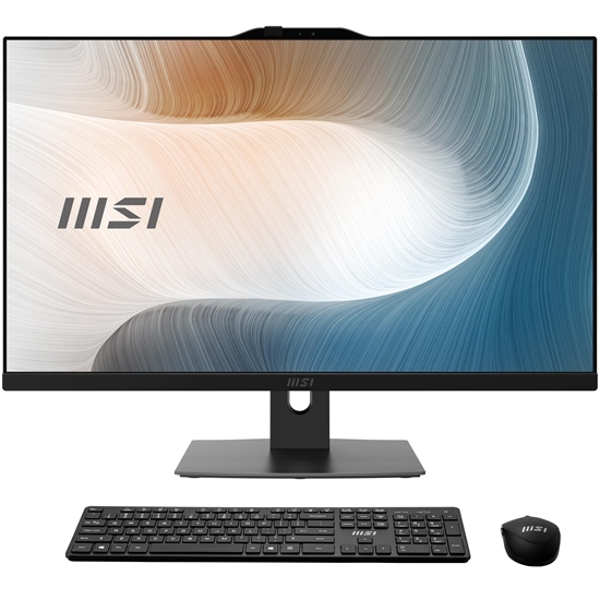 Picture of Monoblock PC|MSI|CPU Intel|Intel Core 5|Intel Core 5|120U|RAM 16 GB|DDR5-SDRAM|Screen 27 "|1920 x 1080 pixels|Storage 512 GB|SSDs 512 GB|Not available|On-board graphics Yes|Intel® Graphics|Black|MODERNAM272P1M-1293XEU