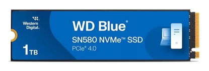 Attēls no SSD|WESTERN DIGITAL|600xTBW rating|Read speed 4150 MB/s|Write speed 4150 MB/s|NVMe Yes|PCI Express 4.0|M.2|1000 GB|Blue SN580|WDS100T3B1E-00CHF0