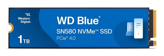 Picture of SSD|WESTERN DIGITAL|600xTBW rating|Read speed 4150 MB/s|Write speed 4150 MB/s|NVMe Yes|PCI Express 4.0|M.2|1000 GB|Blue SN580|WDS100T3B1E-00CHF0