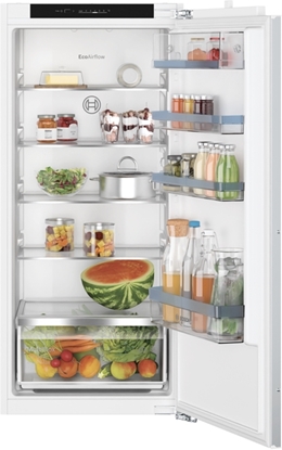 Изображение Bosch | Refrigerator | KIR41VFE0 | Energy efficiency class E | Built-in | Larder | Height 122.1 cm | Fridge net capacity 204 L | Display | 35 dB | White