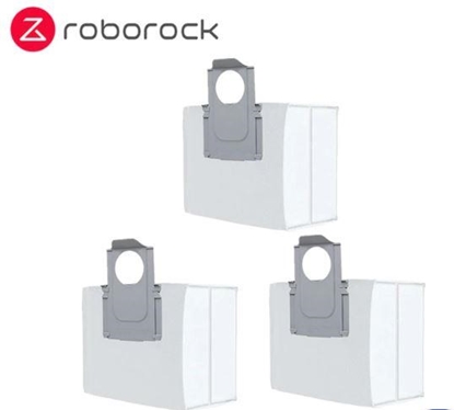 Picture of Vacuum Cleaner Accessory|ROBOROCK|Disposable Dust Bag 3pcs|White|For OC0/Q70+/Q70 Max+/OC5/Q75+/Q75 Max+/Q55+/O35/S75 MaxV Ultra/S70 Pro Ultra/S80 Pro Ultra/S85 Pro Ultra/OC0-D/S80+/Q80 Max+/OC5-D/S85+/Q85 Max+/Q55 Pro+/S70 Max Ultra/S75 Max Ultra/Q55 Ma