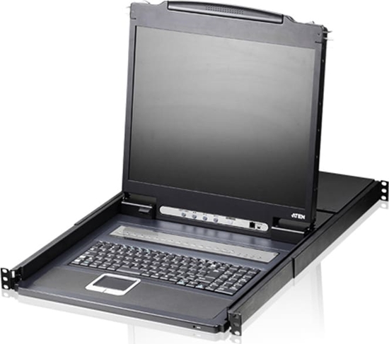 Picture of Aten CL1308N KVM-Switch, 48cm TFT, VGA, PS/2-USB, 8 Port, FR-Layout