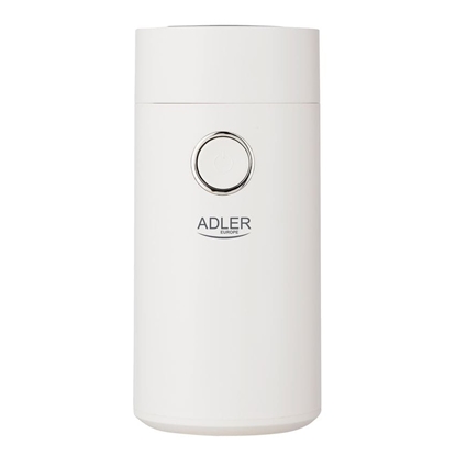 Attēls no Adler | Coffee grinder | AD4446wg | 150 W | Coffee beans capacity 75 g | Lid safety switch | White